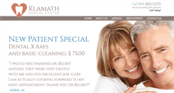 Desktop Screenshot of klamath-dental.com
